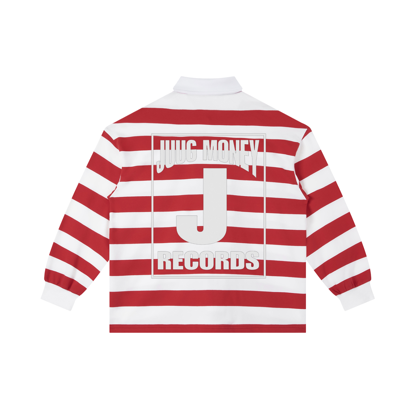 “Fucci” Color Block Stripe Polo Shirt