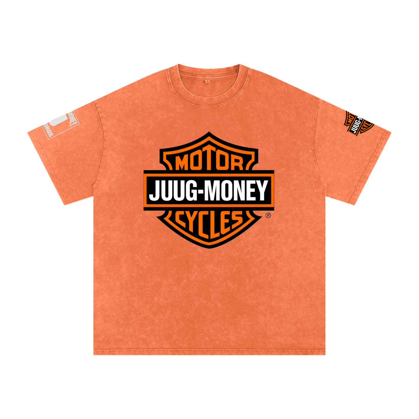 “Juug-Davidson” Snow Washed Oversized Cotton T-Shirt