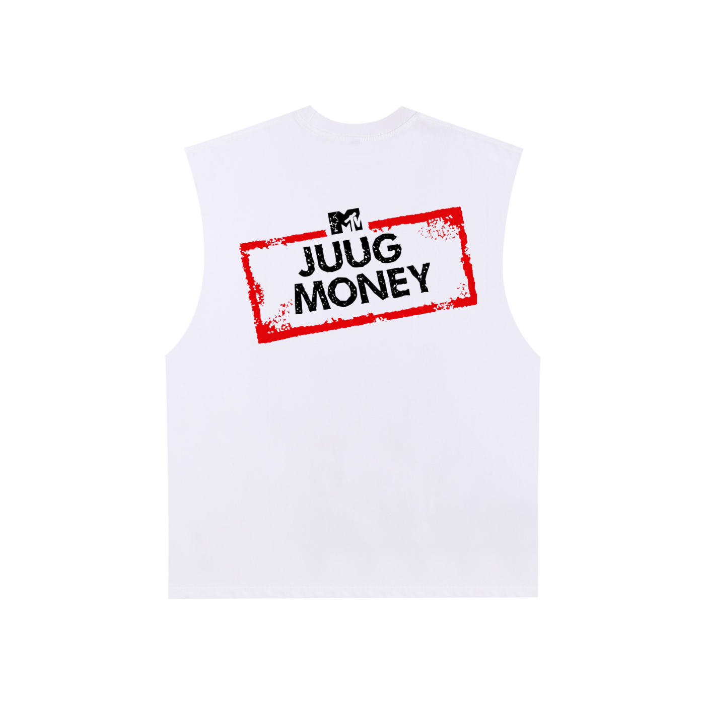 “Juug Shore” Raw Edge Cotton Tank Top