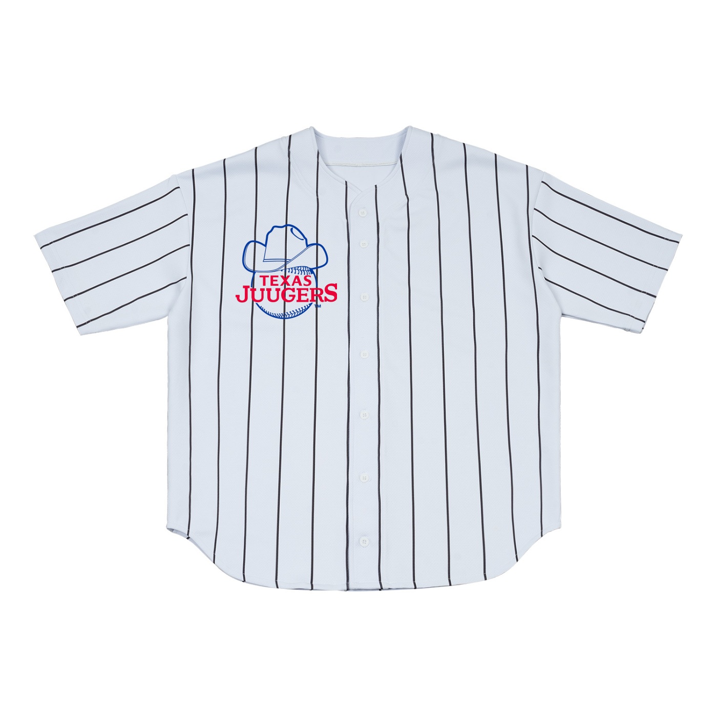“Texas Juugers” Pinstripe Baseball Jersey