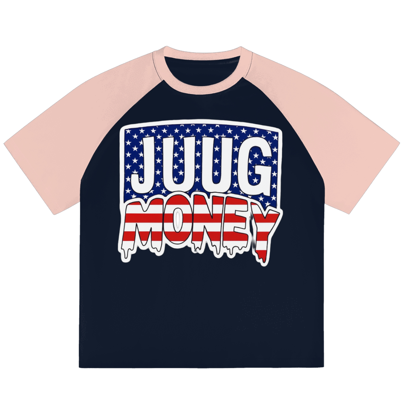 “Juug Boyz” Color-Blocked Raglan Sleeve T-Shirt