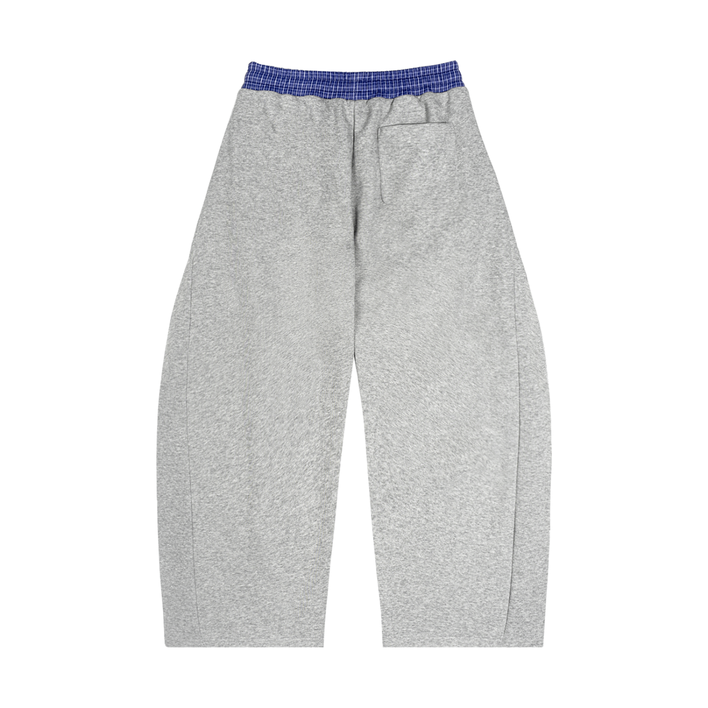 “Juug Motors” Plaid Waistband Barrel Sweatpants