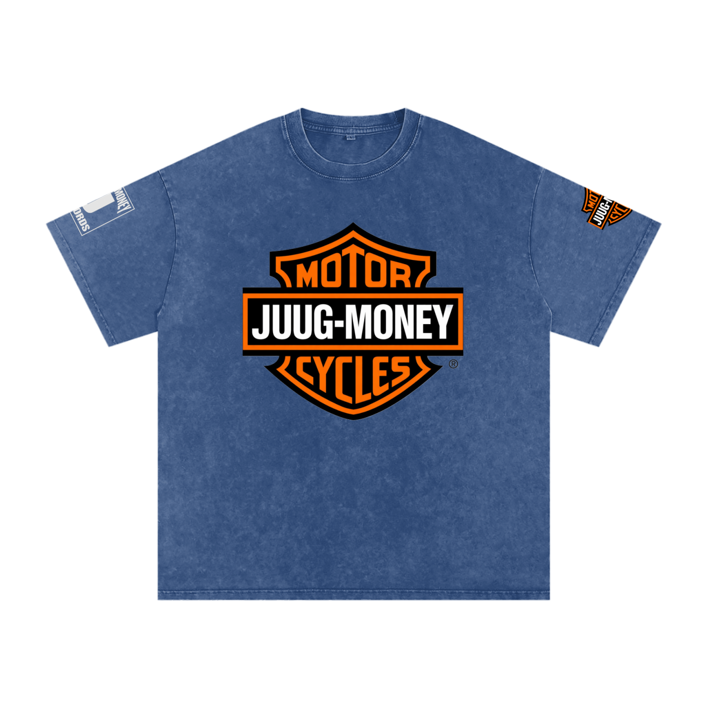 “Juug-Davidson” Snow Washed Oversized Cotton T-Shirt