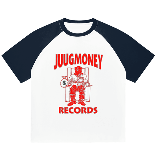 “Juug Row” Color-Blocked Raglan Sleeve T-Shirt