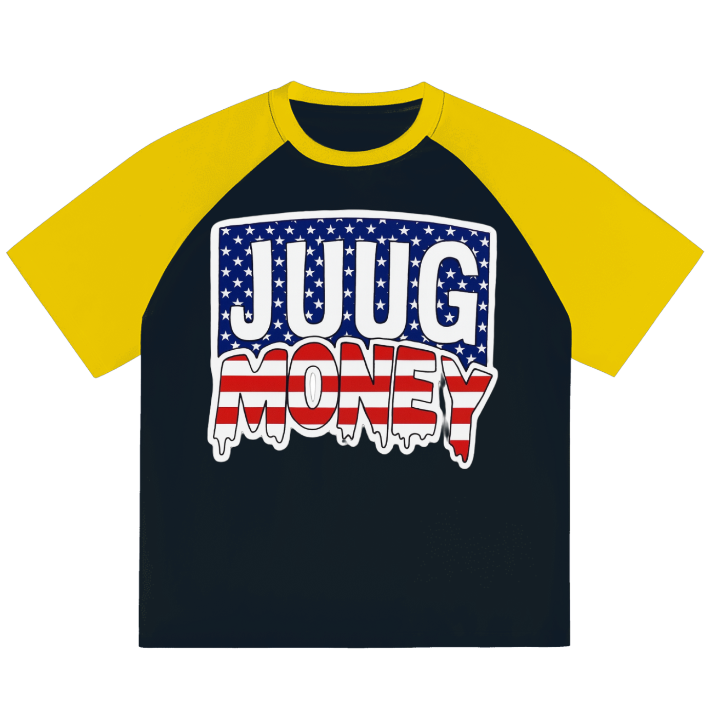 “Juug Boyz” Color-Blocked Raglan Sleeve T-Shirt