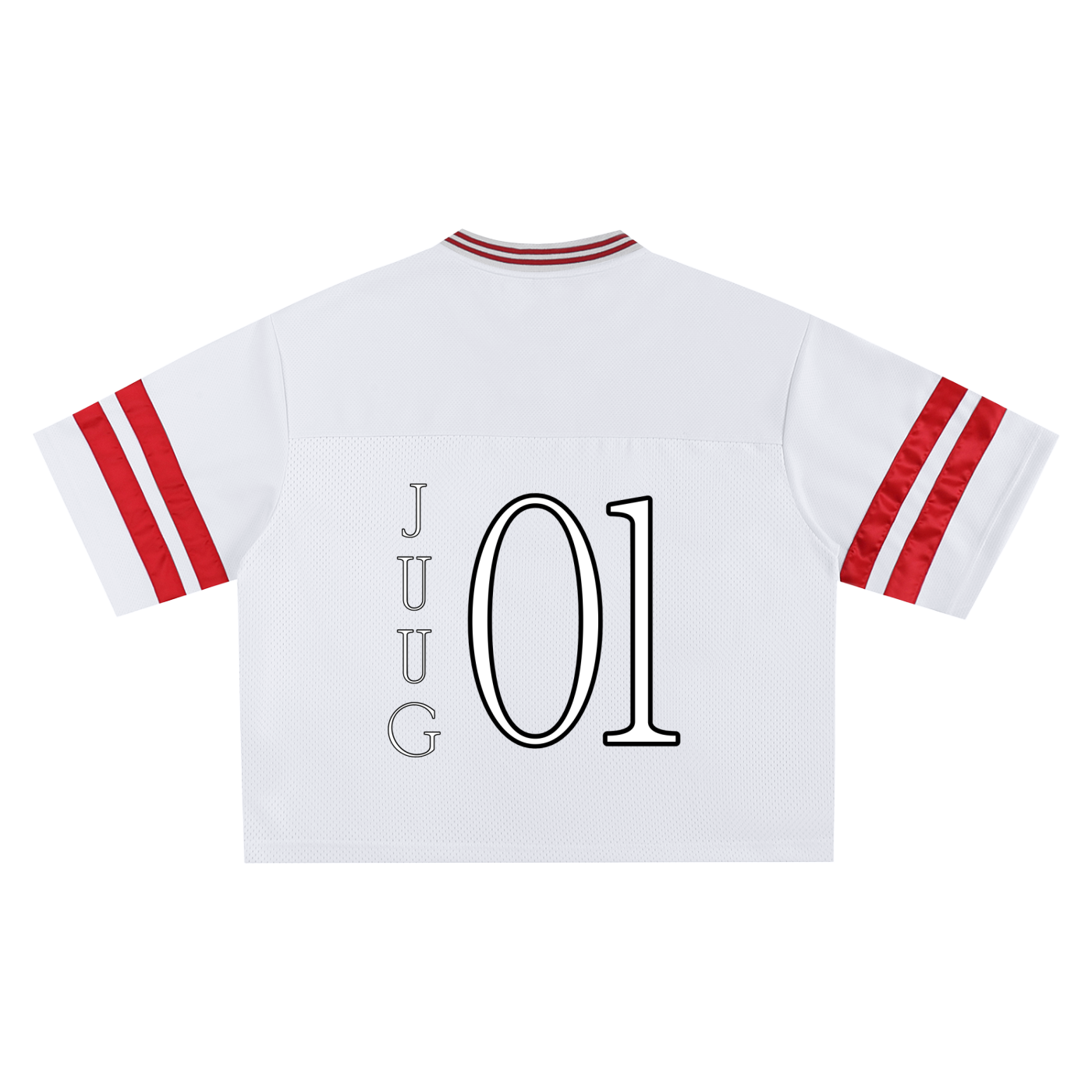 “01” Taped Mesh Boxy T-Shirt