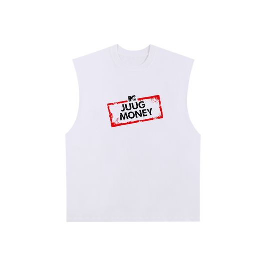 “Juug Shore” Raw Edge Cotton Tank Top