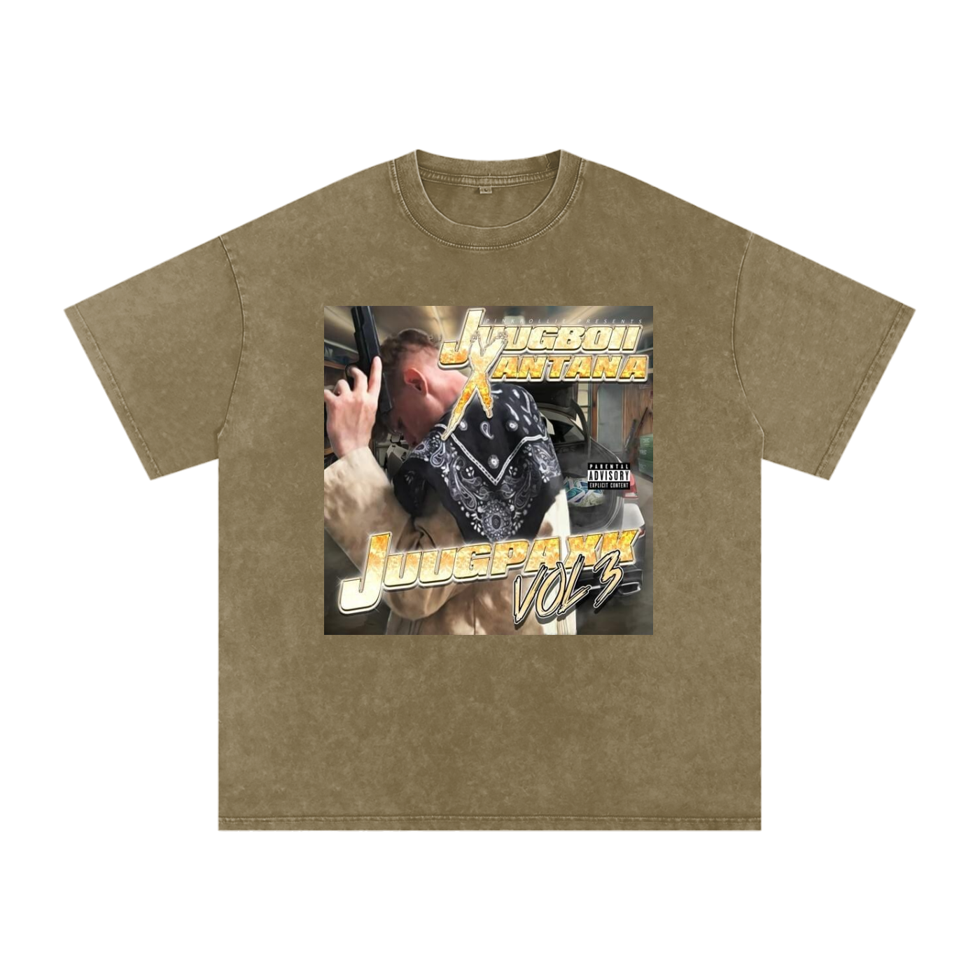 “Juugpaxk Vol. 3” Snow Washed Oversized Cotton T-Shirt