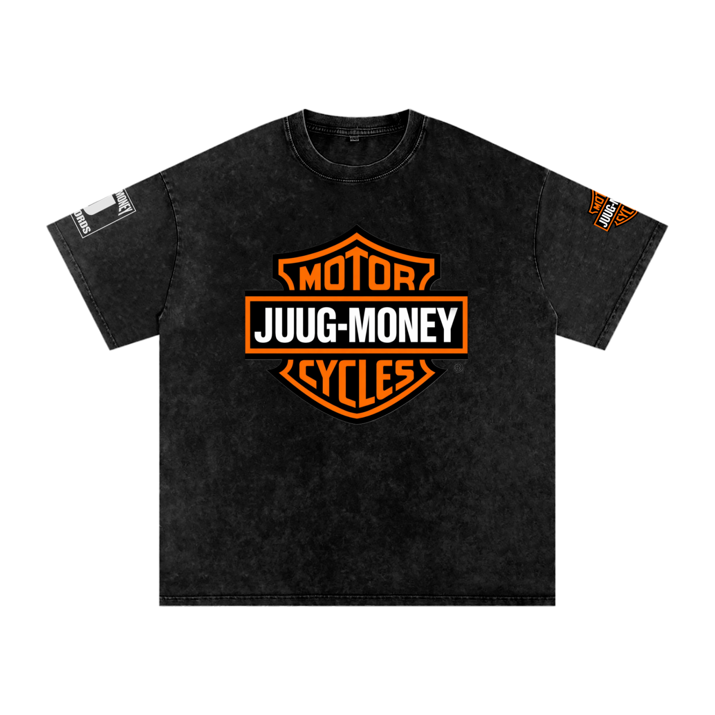 “Juug-Davidson” Snow Washed Oversized Cotton T-Shirt