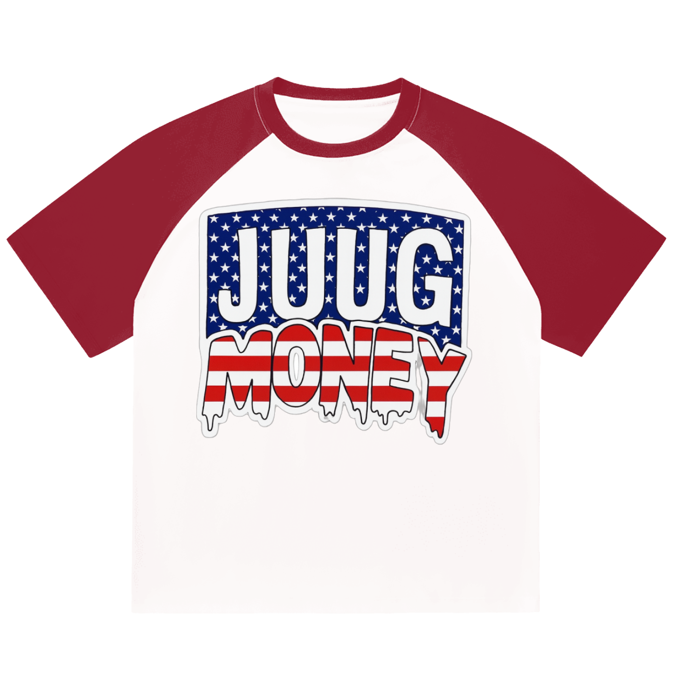 “Juug Boyz” Color-Blocked Raglan Sleeve T-Shirt