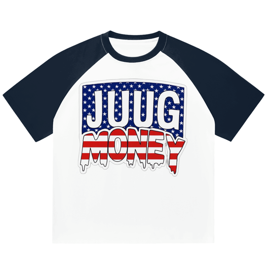 “Juug Boyz” Color-Blocked Raglan Sleeve T-Shirt